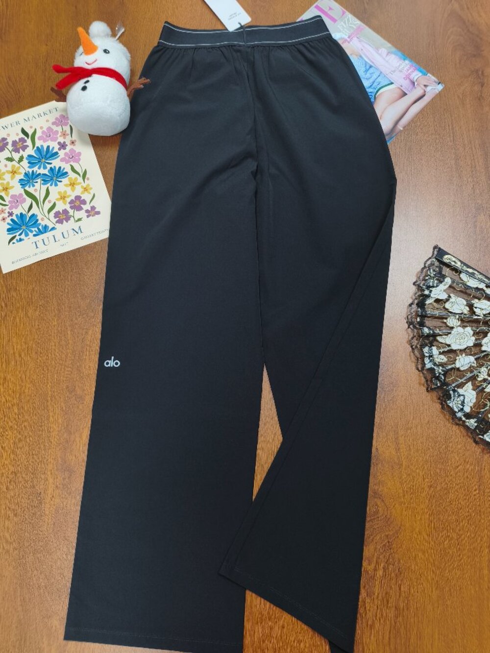 Alo Yoga Black Versatile High/Low Rise Trouser🏒Athleisure💻Office (Regular) - Picture 3 of 7